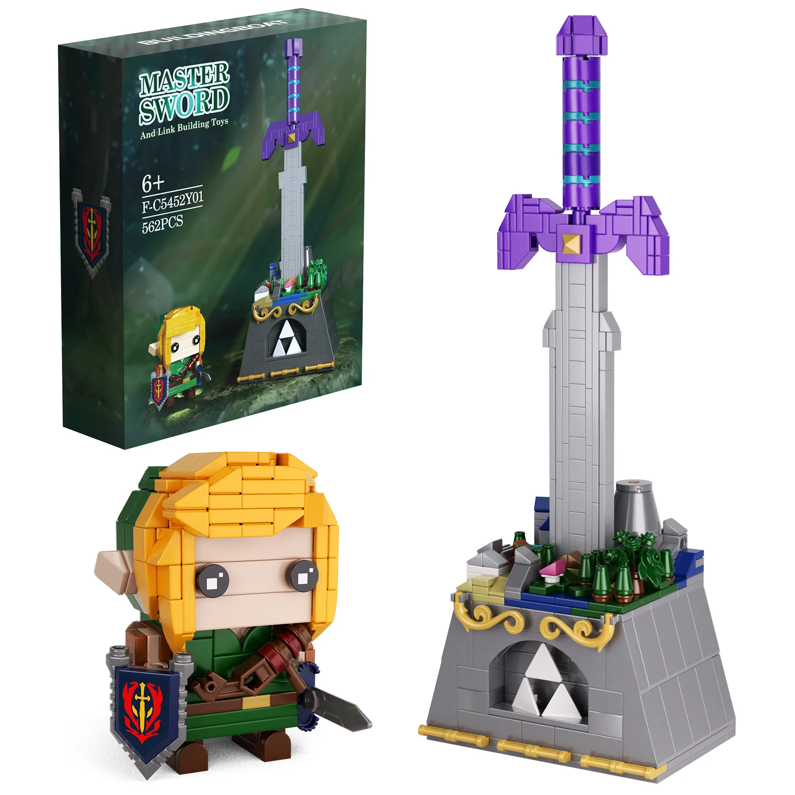 The Master Sword Building Block Set Includes a Figure and a Sword Cartoon Action Figure Brick Model Toy Game Themes Gifts