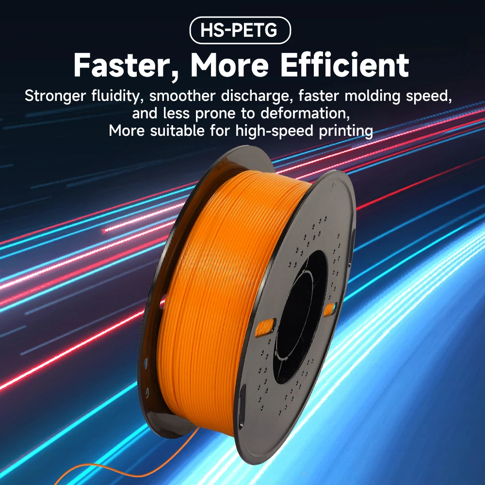 3D Printer PETG Hyper PETG 1.75MM 1KG/Rolls RAPID PETG Filament For High Speed Printer Good Toughness Non-Toxic No Bubble