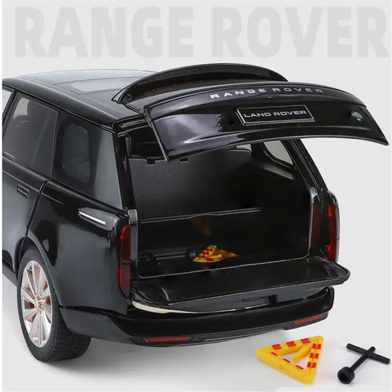 1/18 Land Range Rover Alloy Car Model Diecasts Metal Off-road Vehicles Car Model Sound Light Simulation Collection Kids Toy Gift