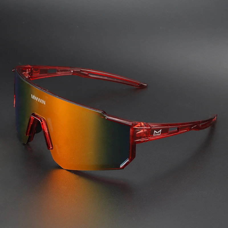 MWWIN Mode Radfahren Brille Sonnenbrille für Männer UV400 Frauen Fahrrad Brillen Straße Fahrrad Fahren Outdoor Sport Marathon Triathlon