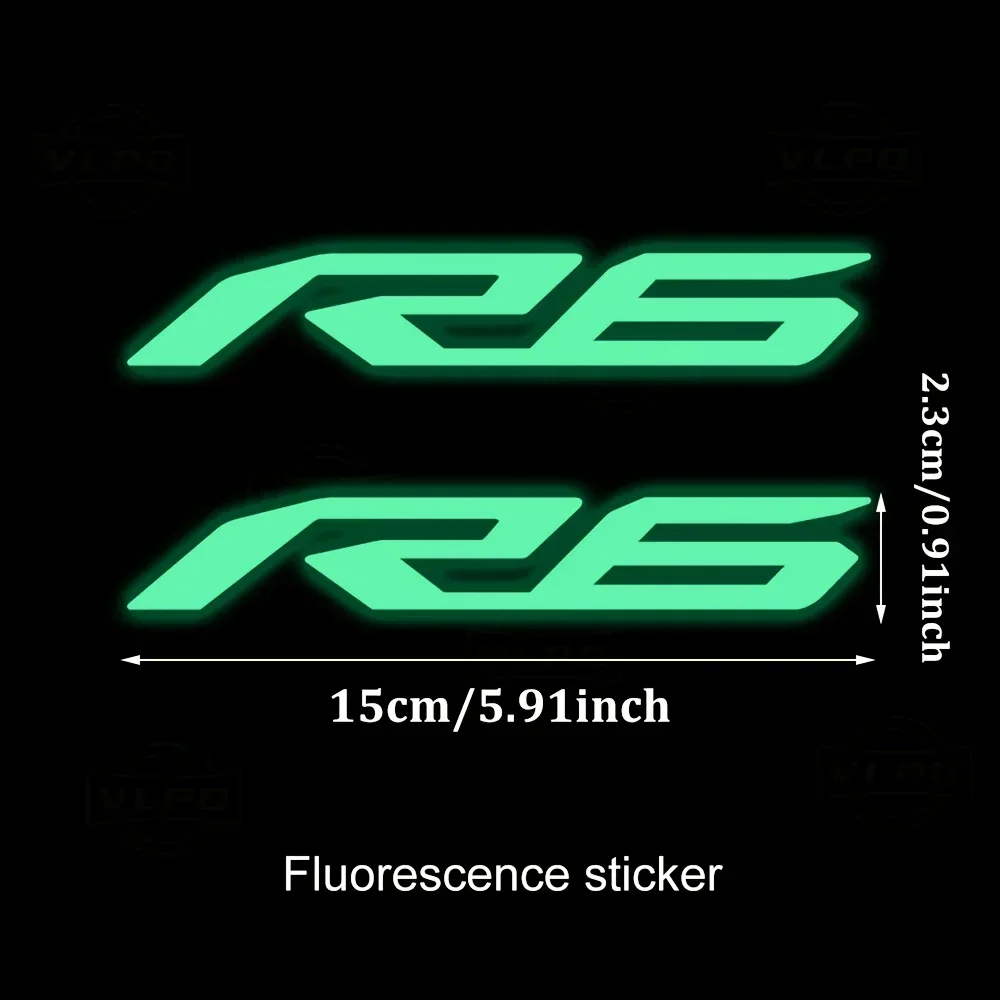 2 TEILE/SATZ „YZF-R6 Logo“ Motorradaufkleber, Premium Yamaha Sportbike Design Aufkleber, einzigartiges Moto-Enthusiasten-Zubehör