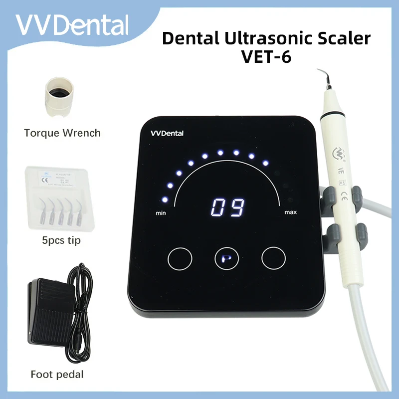 

Dental Ultrasonic Scaler Machine Oral Care Remove Plaque And Calculus Dental Teeth Whitening Cleaner With Handpicec and 5Tips