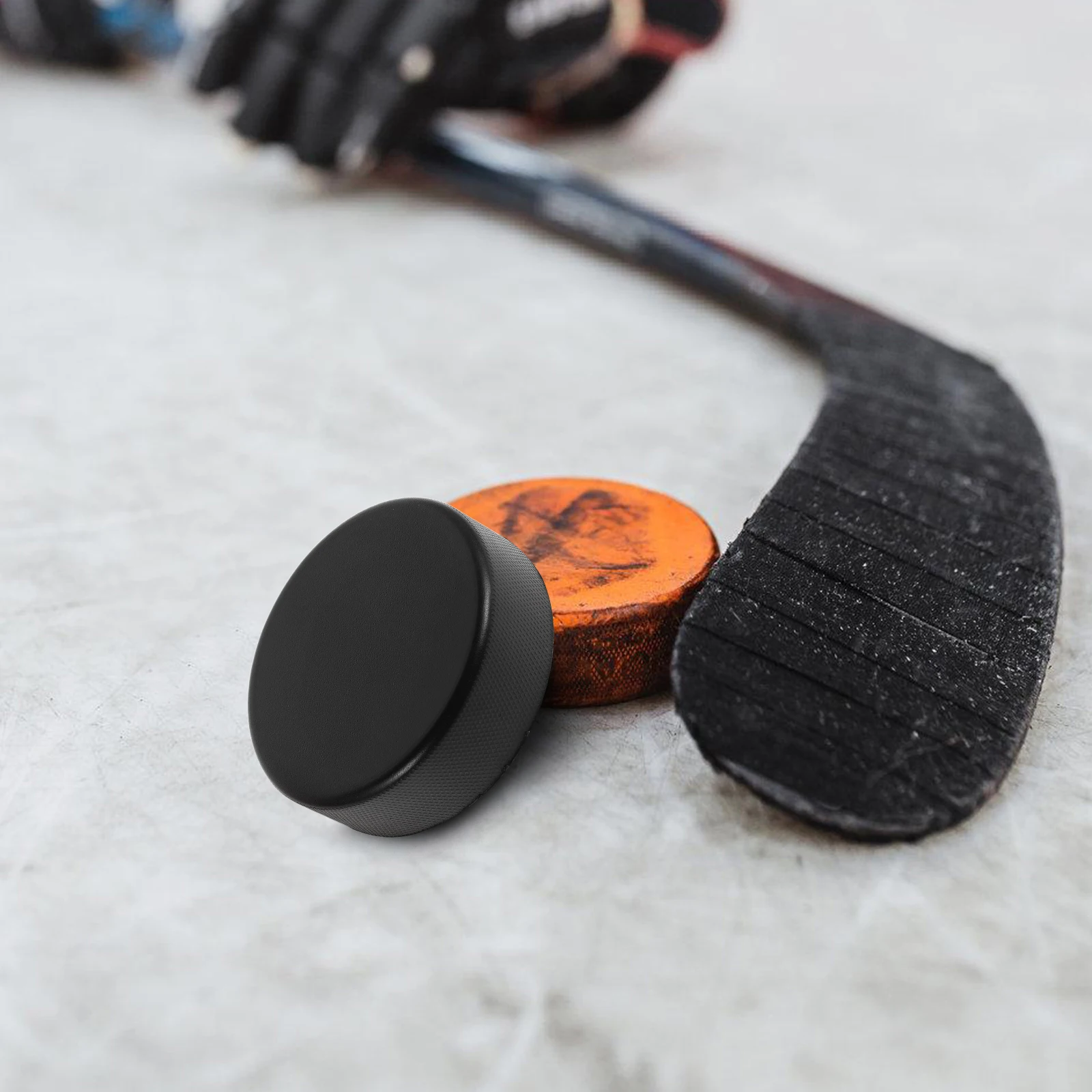 

20 Pcs Ice Hockey Training Pucks Solid PU Black Color Durable Lightweight Practice Sport Equipment