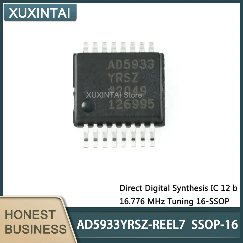 5Pcs/Lot  New Original  AD5933YRSZ-REEL7 AD5933YRSZ  SSOP-16 Direct Digital Synthesis IC 12 b 16.776 MHz Tuning