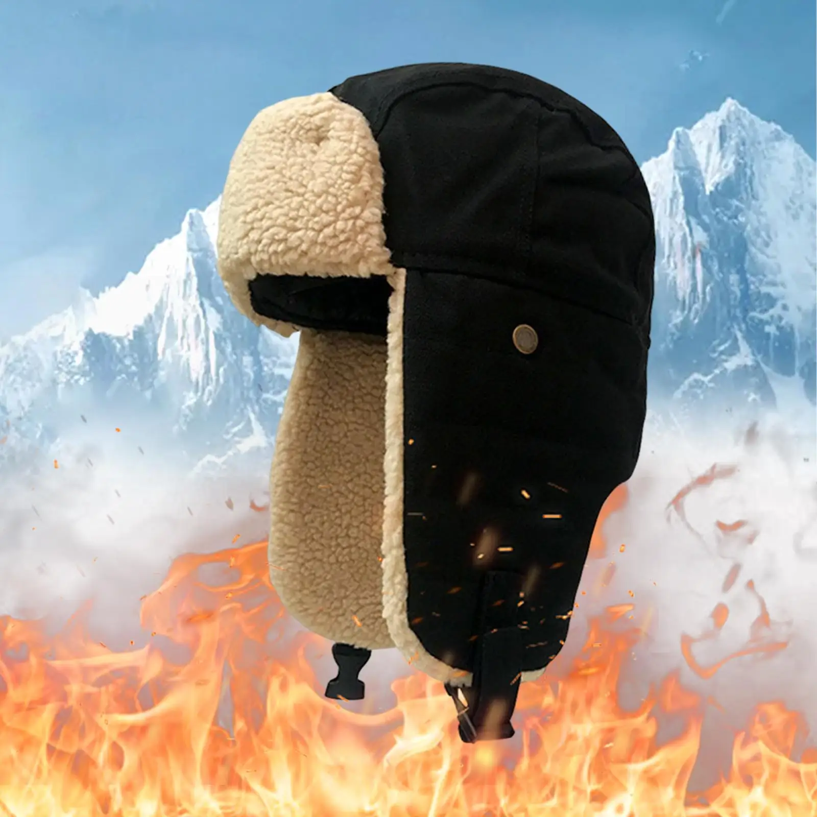Winter Hat Ski Caps Cold Weather Trapper Hat for Climbing Snowboarding