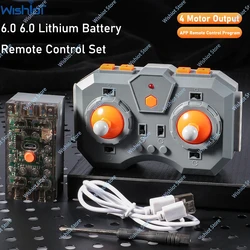 MOC 8-Way Remote Control Kit 6.0 Lithium Battery Box Set Support APP Program Remote Control Speed Adjustable Power Functions