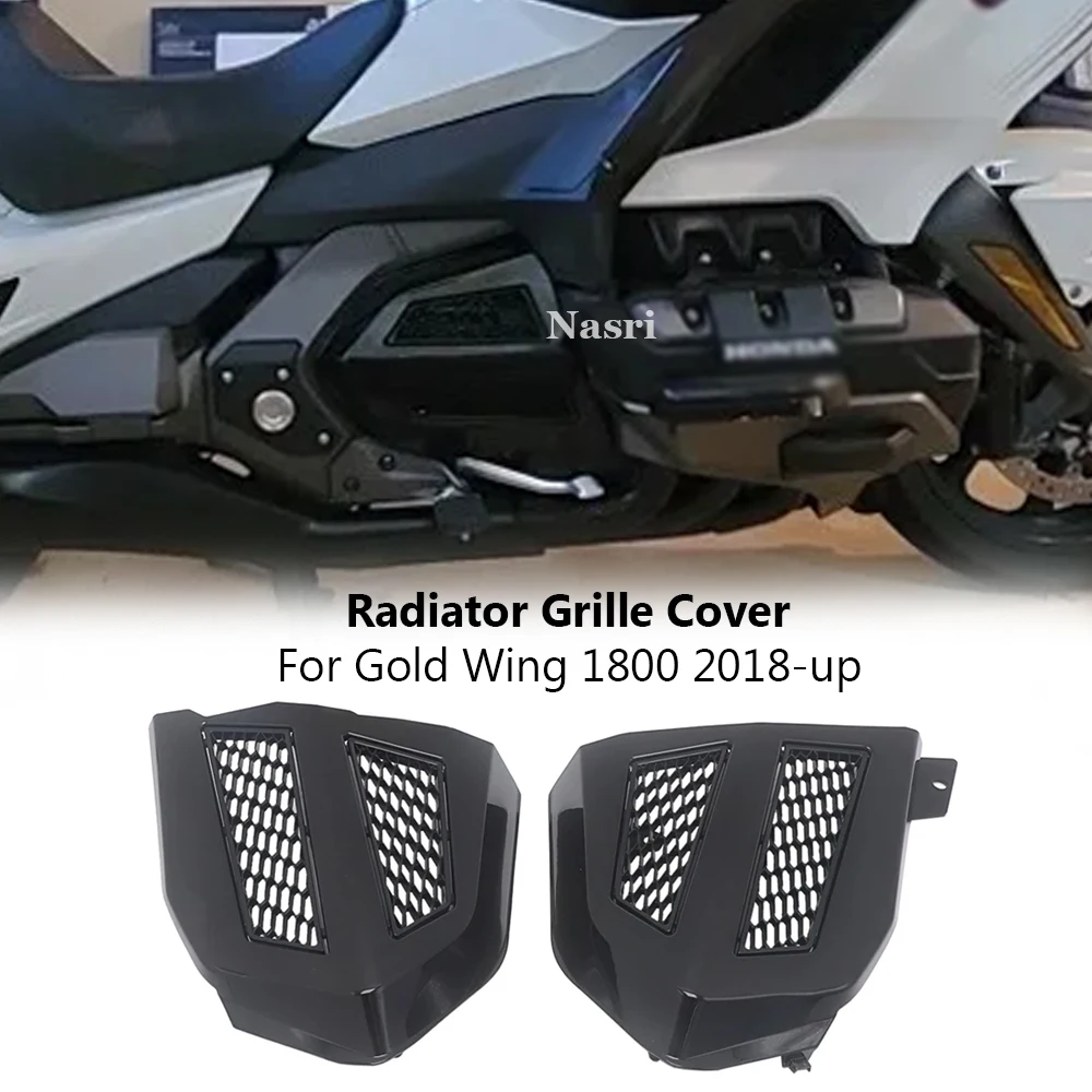 Engine Transmission Covers Chrome / Black For Honda Goldwing GL 1800 GL1800 F6B 2018-2023 2022 Fairing Radiator Grille Cover