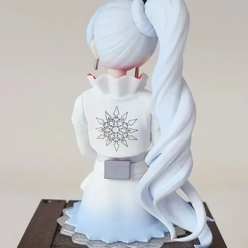 Original FuRyu RWBY Weiss Schnee Ice Queen Anime Action Figure Toys 14cm PVC Model Collectible Status Kids Xams Gift In Stock