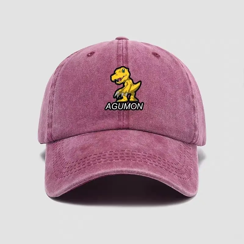 Agumon Hat Gorra de béisbol Gorra de pico de pato unisex de moda Sombrero para el sol de dibujos animados al aire libre