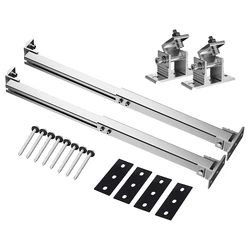 Solar Panel Foot Mount Adjustable Solar Panel Mount Support Aluminum Alloy Solar Panel Mounting Bracket 15-30 Degrees