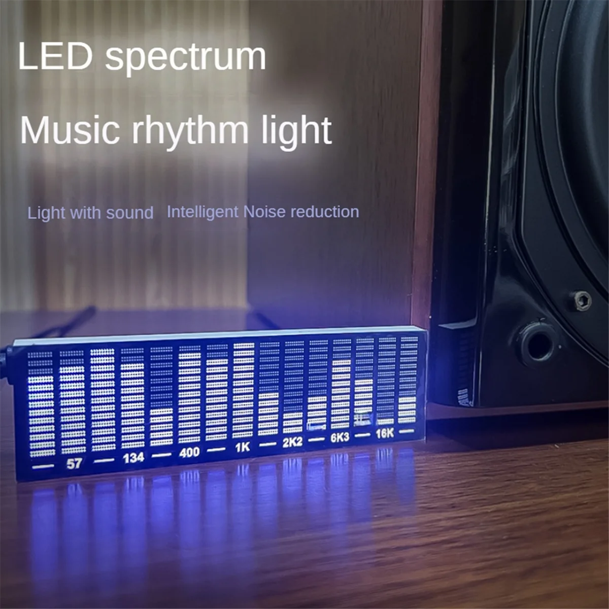 

LED Sound-Controlled Music Spectrum Display Ambient Light Atmospheric Rhythm Light