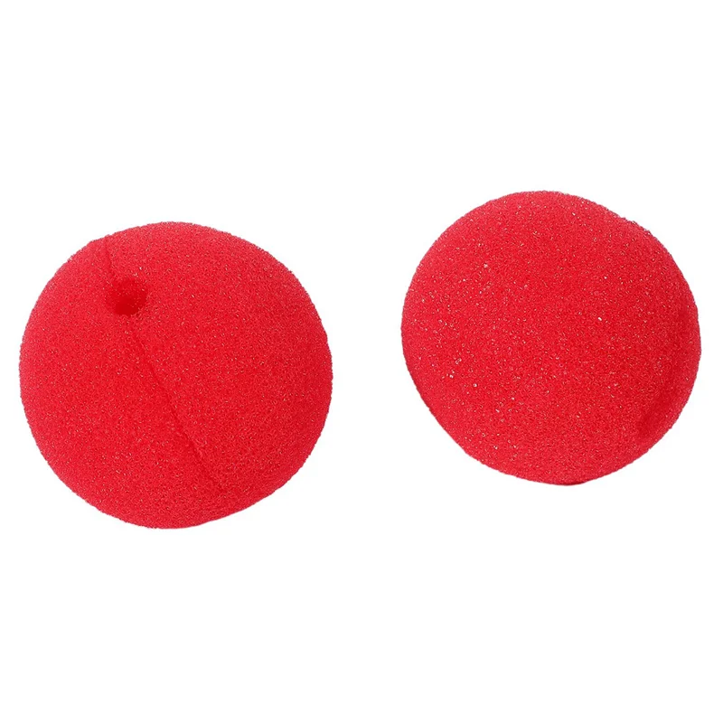 

T82C Hot Sale-30X Adorable Red Ball Sponge Clown Nose For Party Wedding Decoration Christmas Halloween Costume Magic Dress Acces