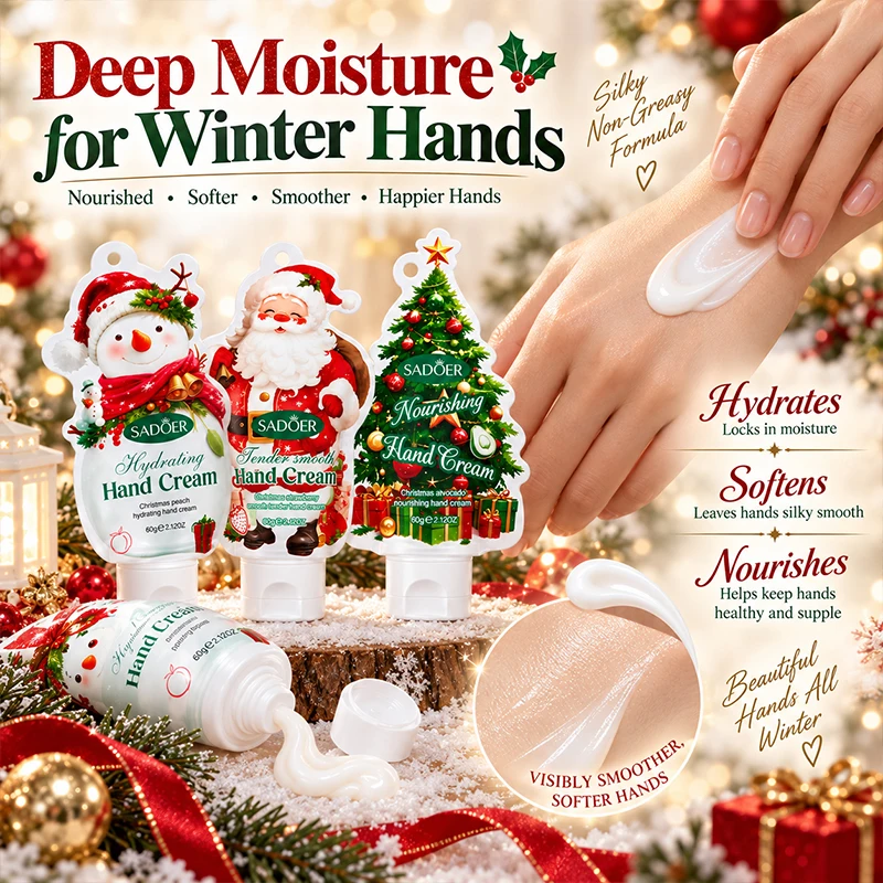 Christmas Gift Hand Cream,Durable and Nourishing,Whitening and Smoothing Winter Feet Body Skincare for Family, Friends,Couples