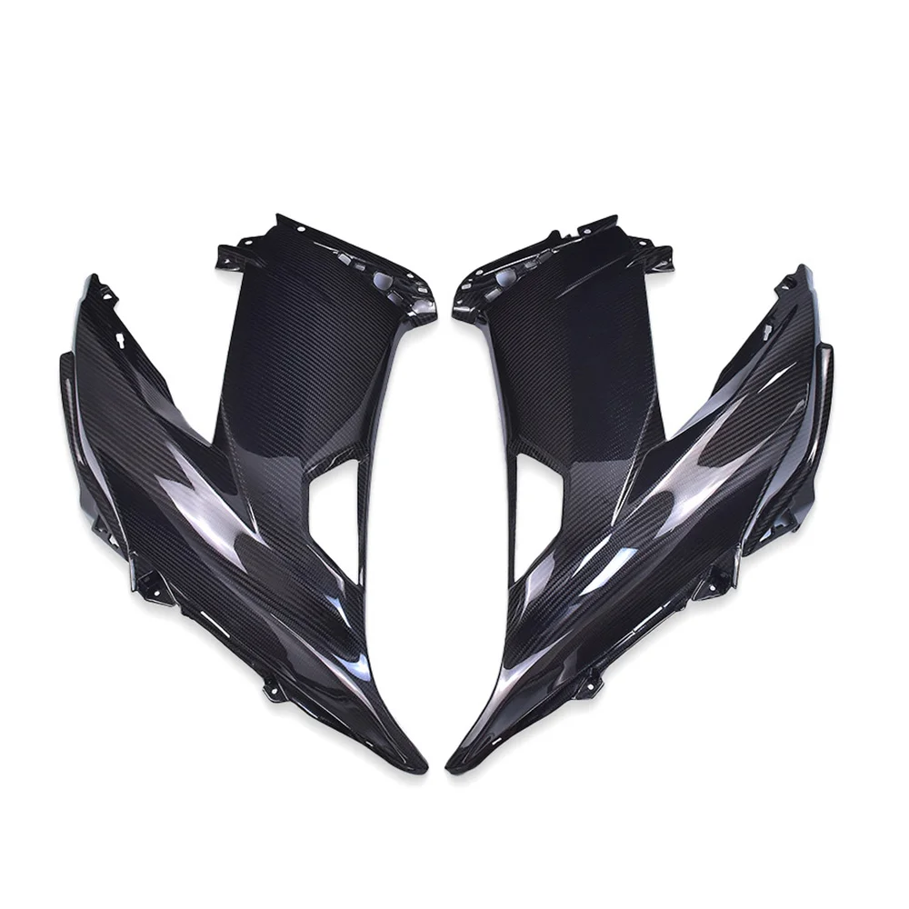 For Kawasaki ZX6R ZX-6R 2013-2018 100% Full Carbon Fiber Side Fairings Motorcycle Body Side Panel Modification Parts Fairing Kit