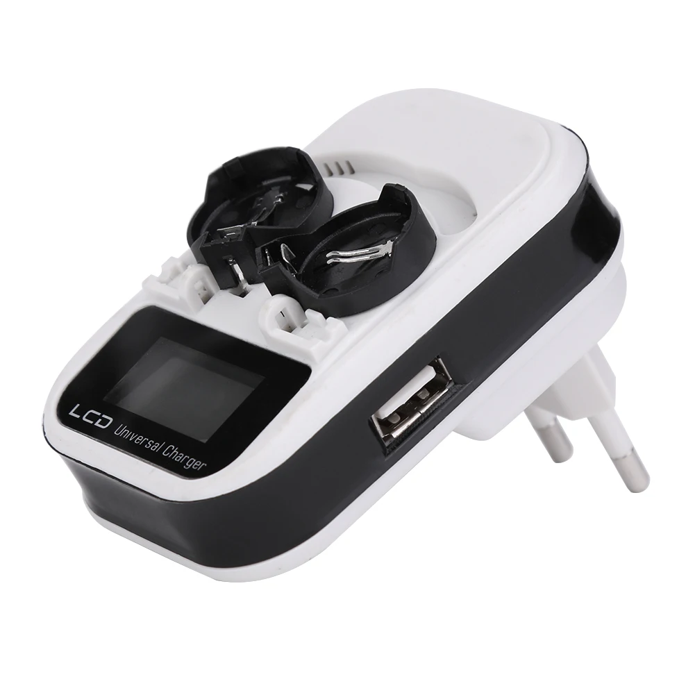 Button Battery Charger 3.6V LCD Button Battery Rechargeable EU Plug for LIR2016/LIR2025/LIR2032/ML2016/ML2025/ML2032 view 3