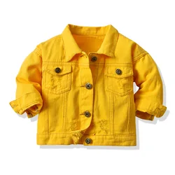 1-6 Years Baby Boys Denim Jacket Spring Autumn Kids Jean Coat For Girls Princess Outerwear Birthday Gifts New Children Clothing