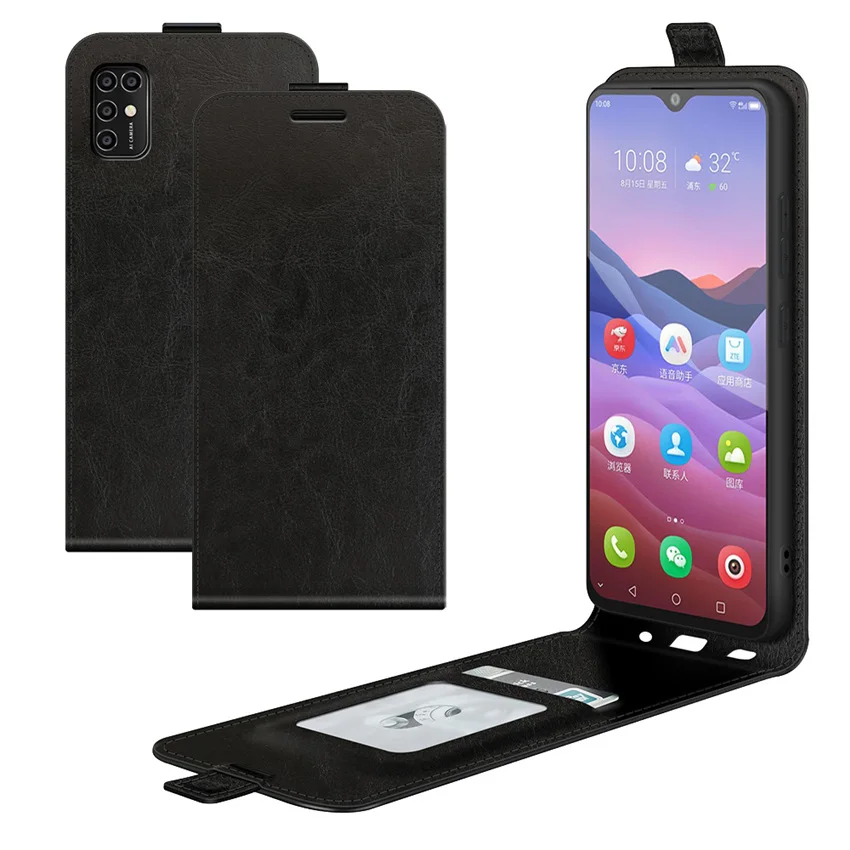 

For ZTE Blade V2020 Smart Case Flip Leather Cases For ZTE Blade V2020 Smart Vertical Wallet Leather Case With Card Slot