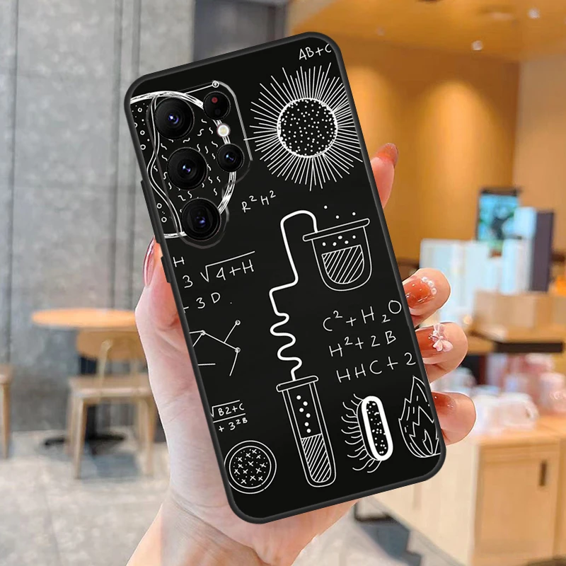 과학 생물학 실험실 케이스, 삼성 갤럭시 S22 S23 울트라 플러스 노트 10 노트 20 S8 S9 S10 S20 FE S21 FE 코크