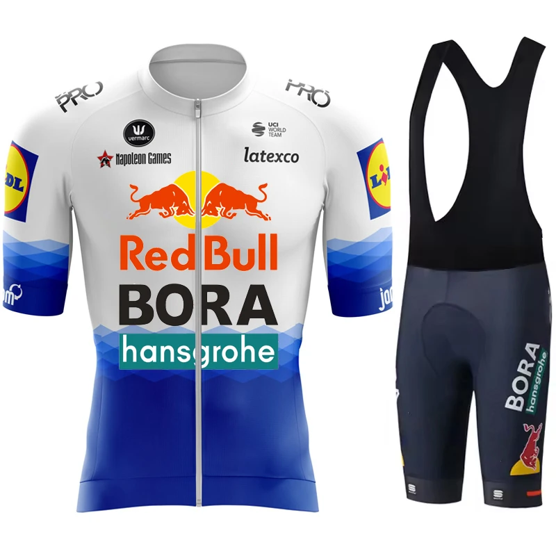 

Red Bull Cycling Equipment Men's Bike Clothing Jersey 2025 Clothes Outfit Jacket Shorts Man Mtb Set Pants Sportswear Suit Bib