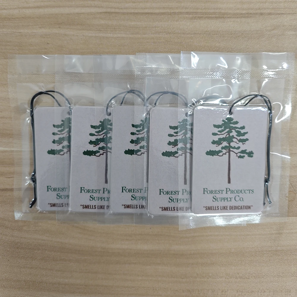 100Pcs Customized Car Air Fresheners Car Scent Air Freshener for Car Fragrance Tree Car Aromatic Agent Cars Accessories Interior