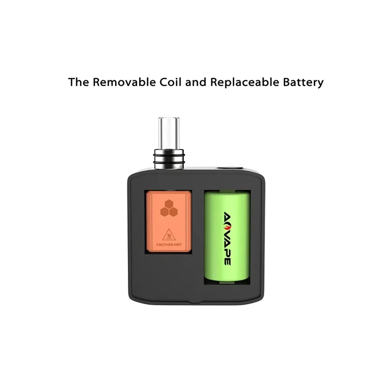 الأصلي TRIO III صندوق مجموعة الأعشاب الجافة بطارية قابلة للشحن 18350 مع صندوق غرفة التدفئة القابل للاستبدال المرذاذ السجائر الإلكترونية