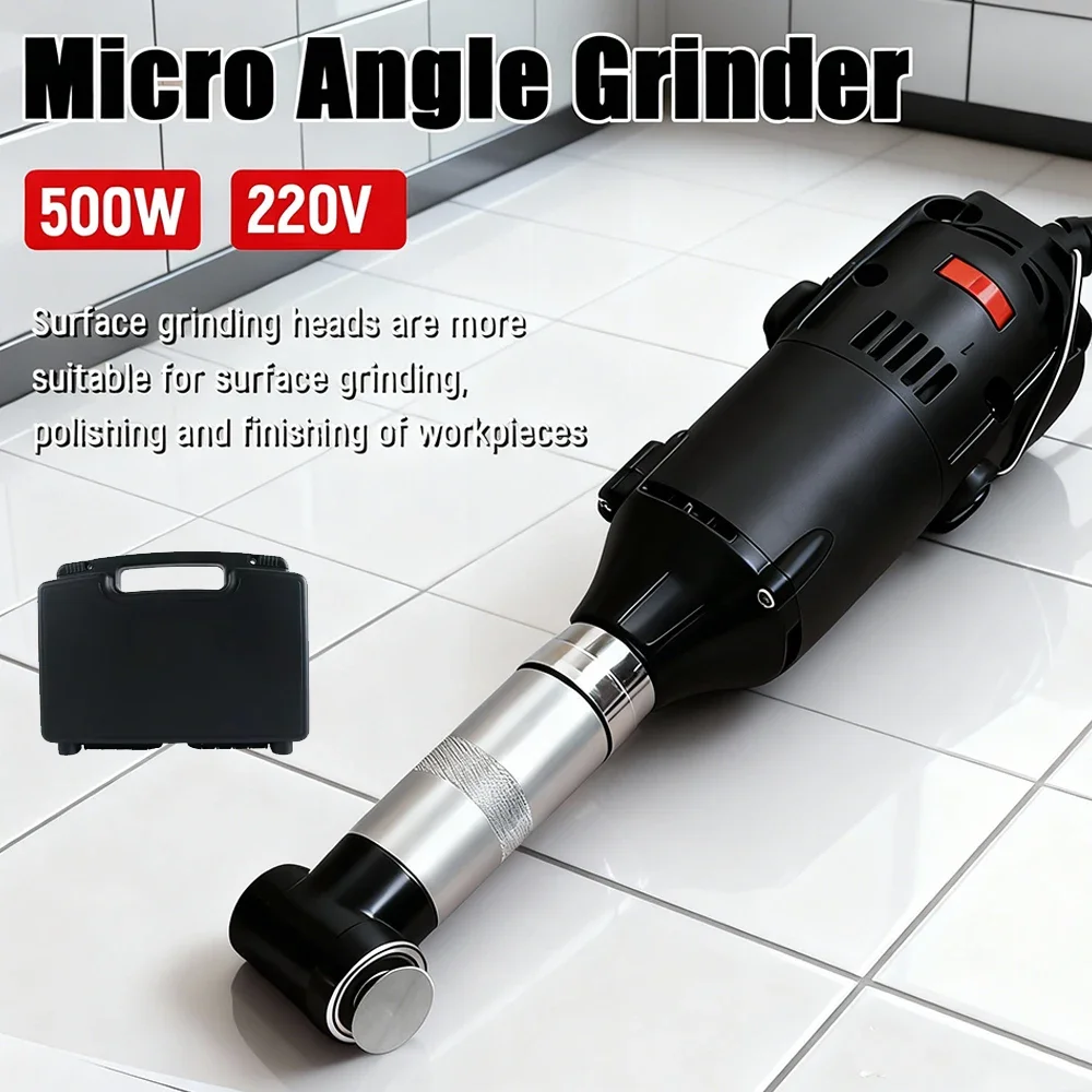 

550W 90-Degree Elbow Tile Grout Cleaning Machine Mini Angle Grinder Multi-Function Grout Cleaner Grinder Mold Polisher Tool