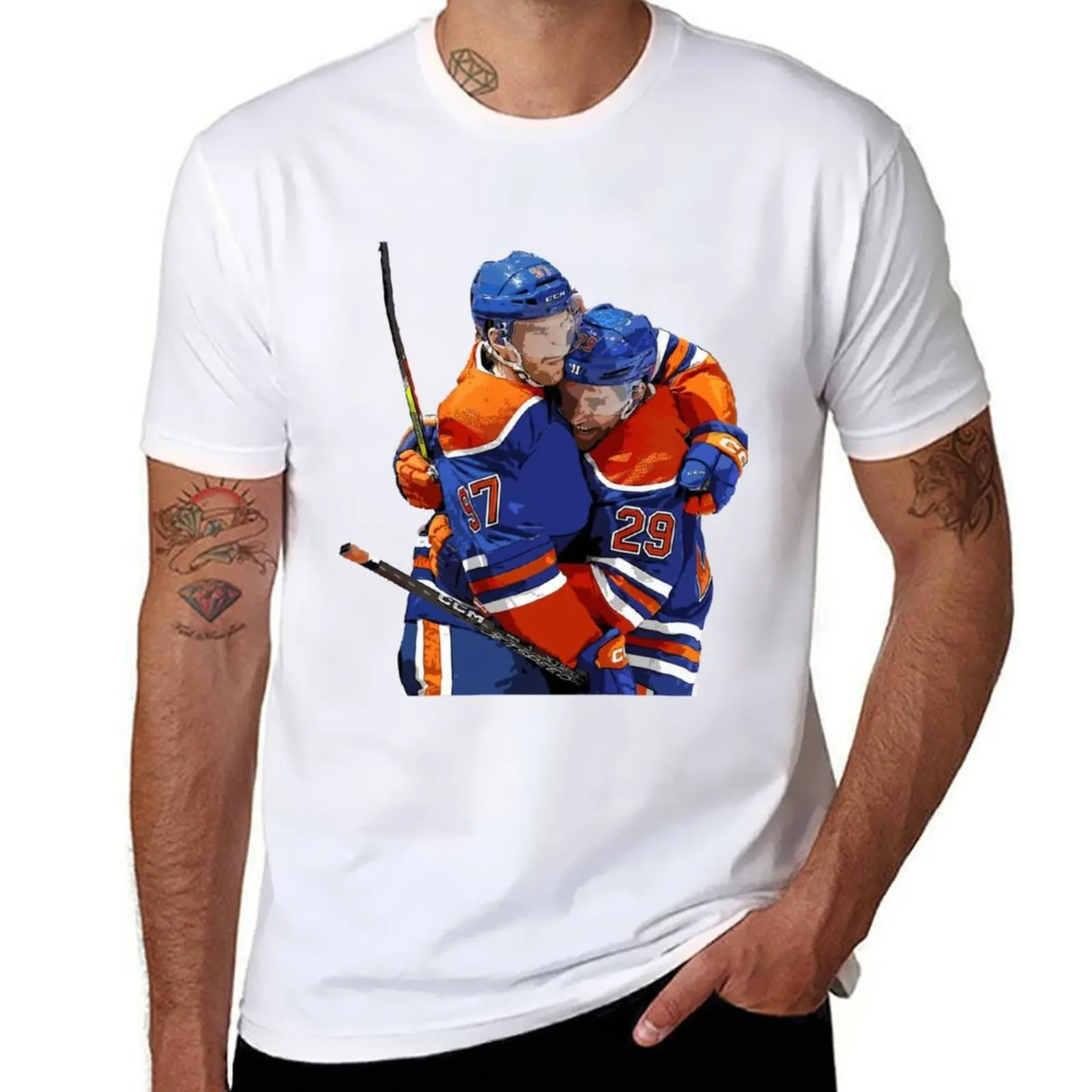 

McDavid + Draisaitl T-Shirt man tshirt essential t shirt T-Shirt