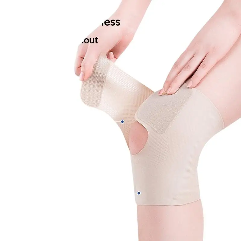 1 Stück Kniebandage mit Seitenstabilisator, Kompressions-Kniebandage für Männer und Frauen, Knie-Stützbandage zur Linderung von Knieschmerzen – Detail 7