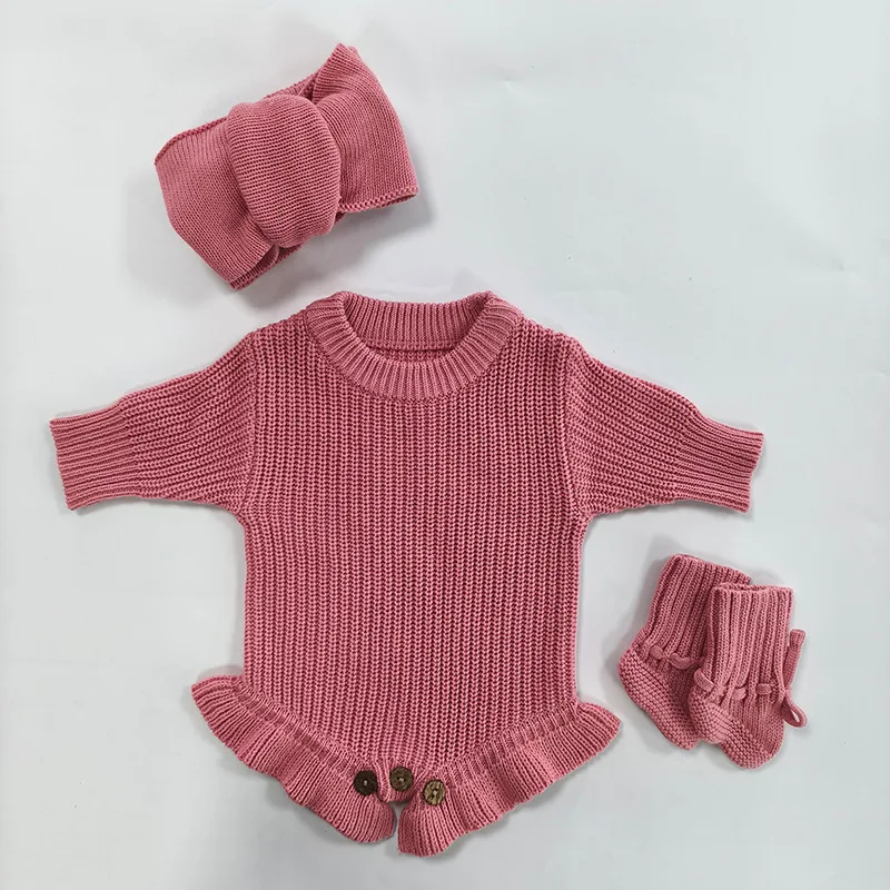 Immagine 3: Set personalizzato per neonati, tuta ricamata, felpa personalizzata, 3 pezzi, abbigliamento alla moda per neonati, maschietti e femminucce, tutine, calzini colorati con fiocchi