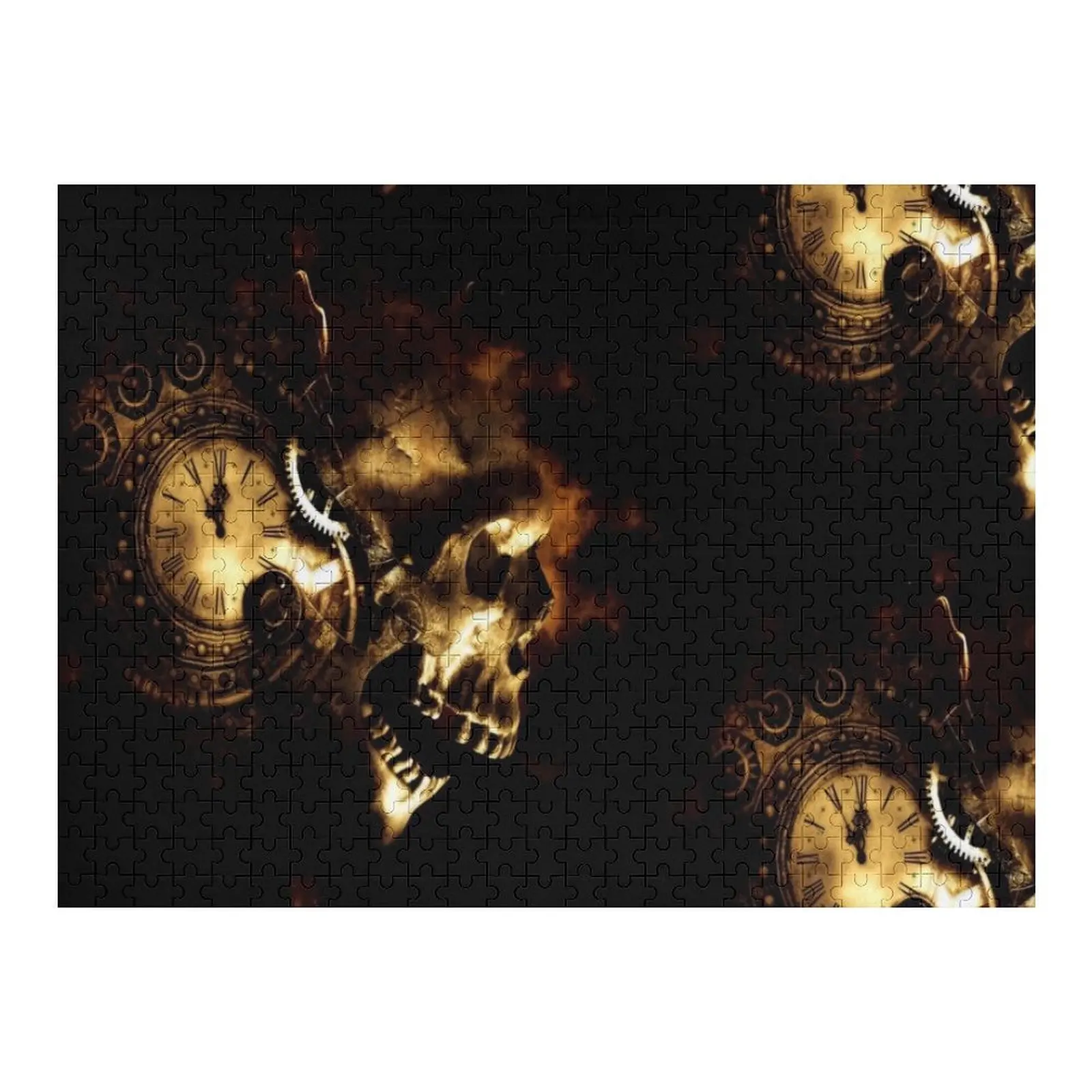 

Steampunk Steampunk Clock Steampunk Skull Jigsaw Puzzle Wooden Adults Adult Wooden Puzzle