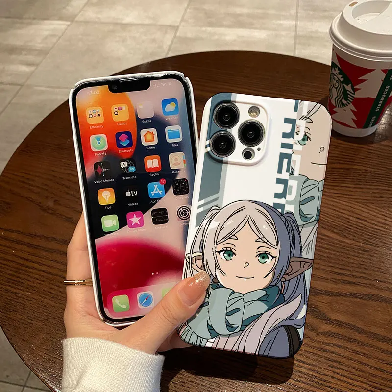 Anime Frieren Beyond Journeys End Phone Case for IPhone 16 15 14 13 12 11 Pro Max XS XR XSMax 6 7 8 Plus Lens Protection Cover