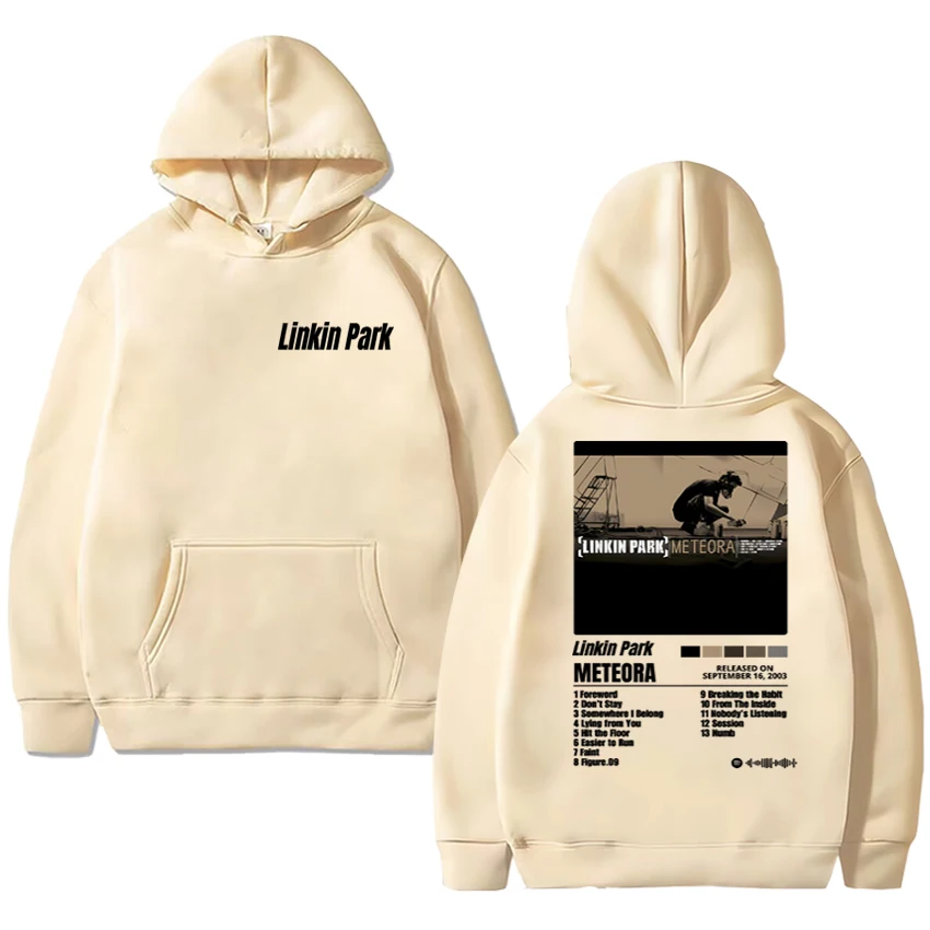2025 New in Linkin Park Meteora poster Hoodie Men women vintage hip hop streetwear Unisex Casual Fleece Long sleeve pullovers