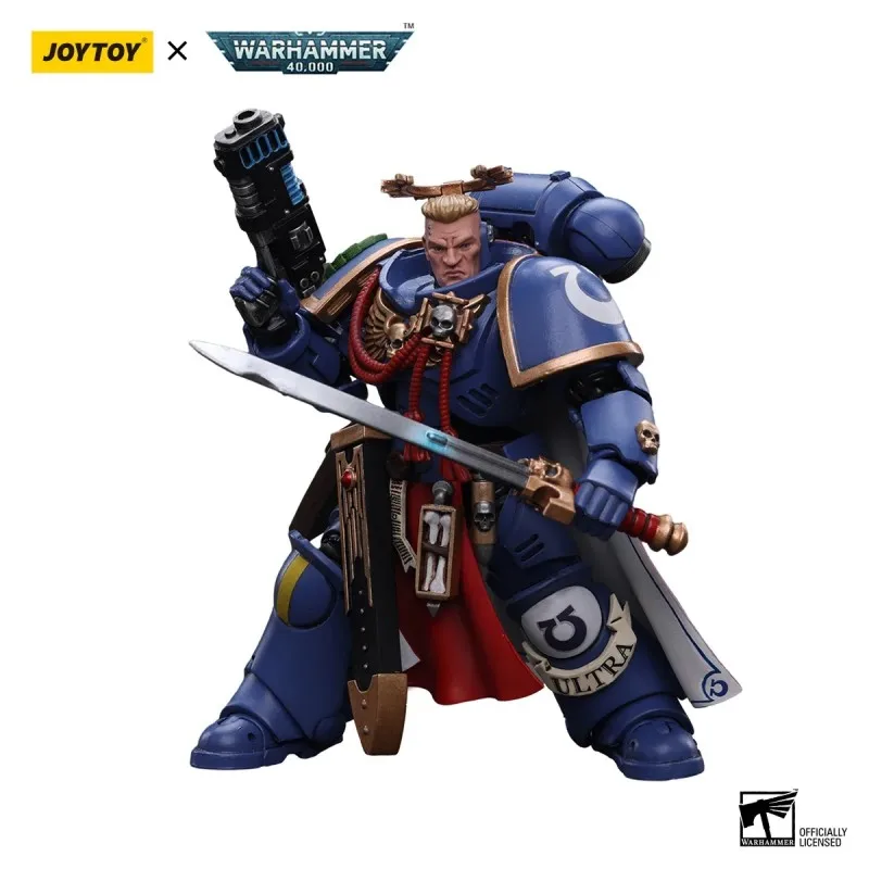 Joytoy Warhammer 40k Ultramarines Primaris Captain With Power Sword Plasma Pistol 1/18 Action Figure 12cm Anime Figure Toy Gifts