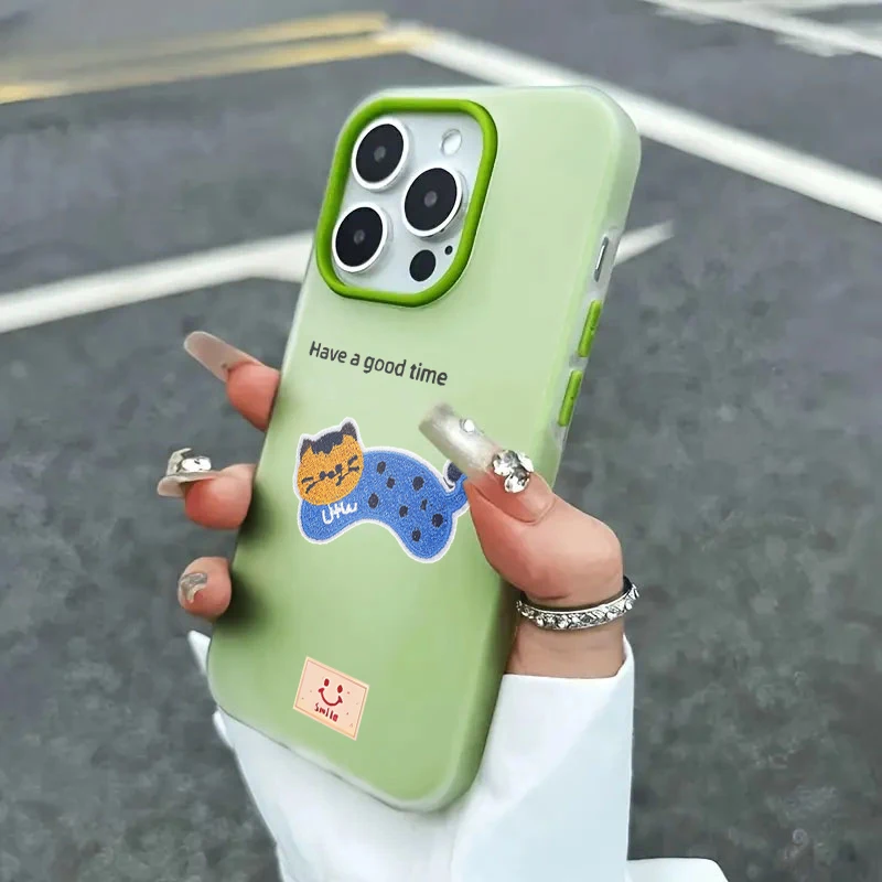 Fröhlicher Dackel Silikonhüllen für iPhone 16 Pro Max, iPhone 17, 13, 14, 15, 12, 11, 7, XS, XR Plus, Bonbonfarben, stoßfeste TPU-Hülle – Detail 6