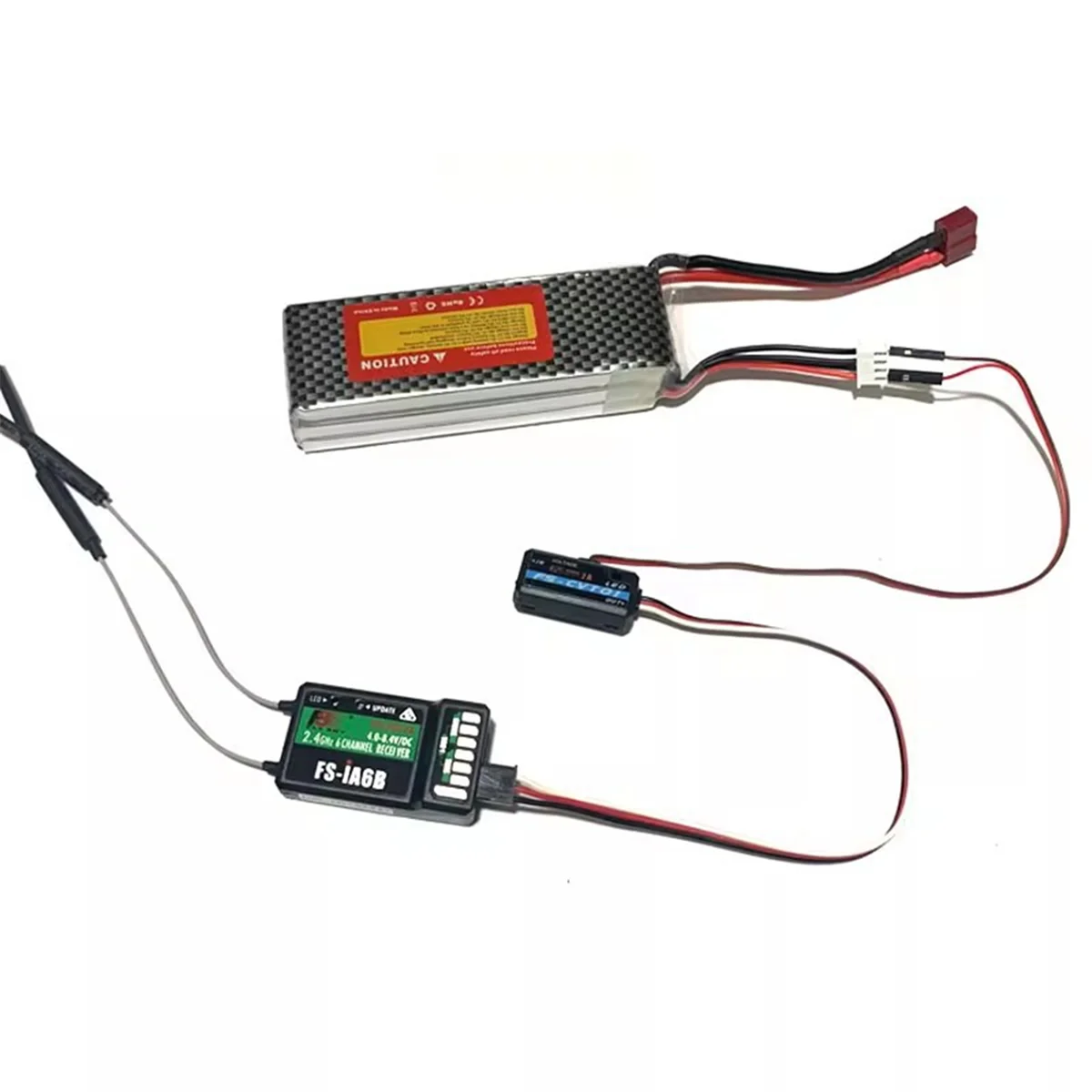 

Y14AFlysky FS-CVT01 Датчик напряжения Модуль данных телеметрии для FSi6 FSi10 IA6B IA10 Приемник FPV RC Запчасти
