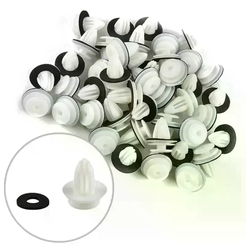 20/30/50Pcs Auto Vehicle Retainer Fastener Rivet Green Nylon Retaining Clip For Bumper Door Buckle Car Interior Accessories