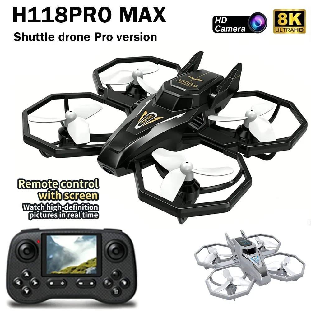 

New H118Pro RC Drone 8K Wide Angle HD Camera Photography Shuttle drone Helicopter WiFi FPV Height Hold Gift RC Quadcopter Toy