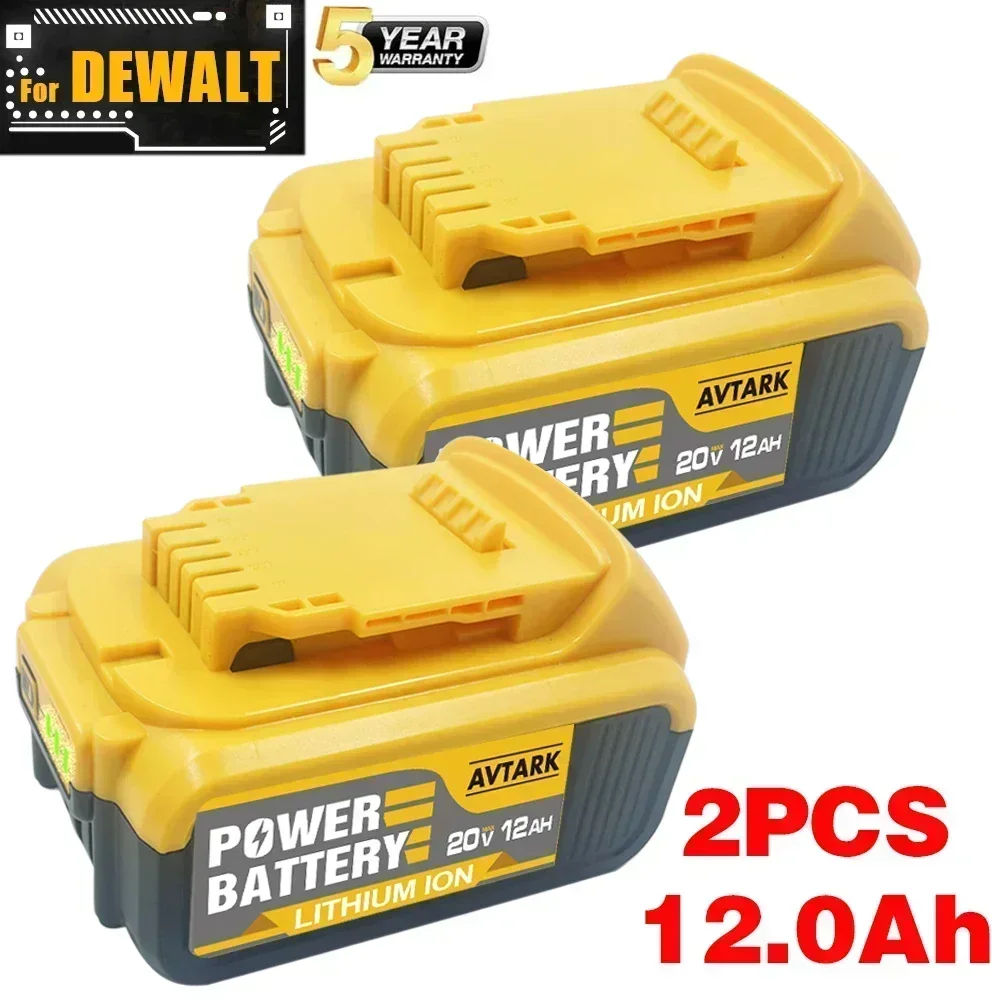 

DCB200 18V 20V battery for DeWalt Replacement Lithium Ion Batteries DCB206 DCB205 DCB204-2 DCB184 DCB181 20V 6.0Ah/9.0Ah/12.0Ah