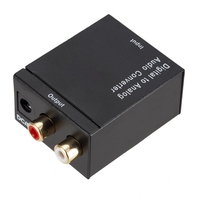 Digital To Analog Audio Converter Optical Fiber Toslink Coaxial Signal To RCA R/L Audio Decoder SPDIF ATV DAC Converter