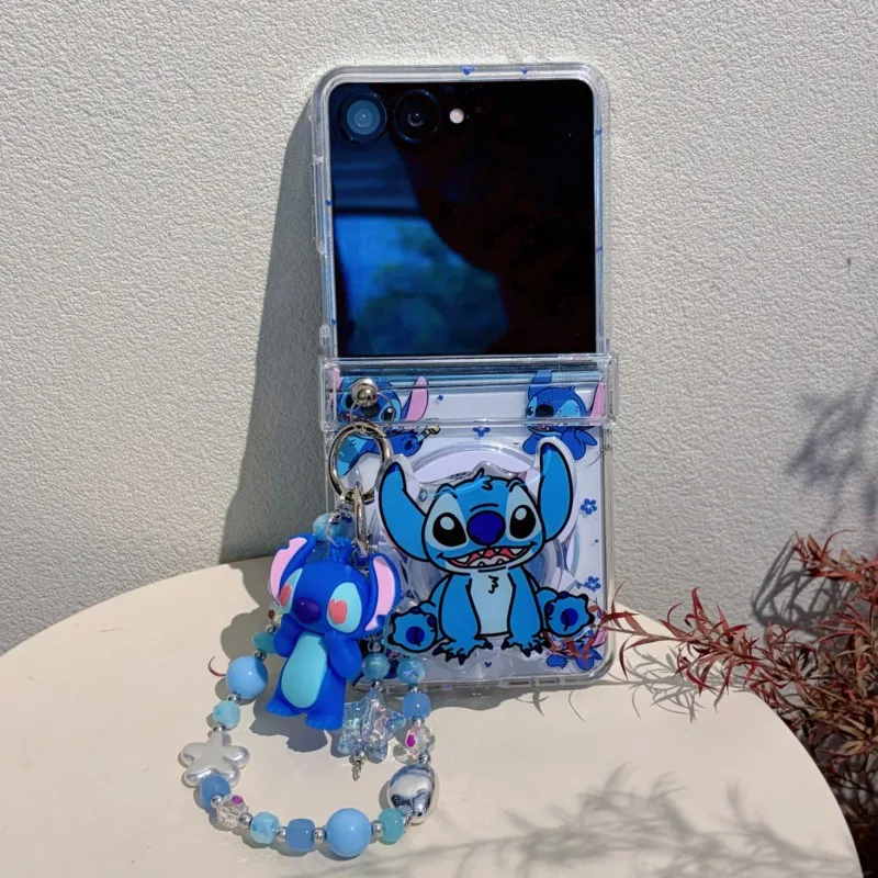 Disney 3D cartoon Stitch For Magnetic Stand Phone Case with Beaded Chain & 3D for Samsung Galaxy Z Flip 5 6 7 7FE Clear Cover - AliExpress 202192403 Disney 3D cartoon Stitch For Magnetic Stand Phone Case with Beaded Chain & 3D for Samsung Galaxy Z Flip 5 6 7 7FE Clear Cover - AliExpress 202192403
