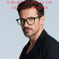 Gafas con acabado cuadrado antirreflectante, gafas ópticas para miopía con pierna de resorte para miopía con prescripción-0,5-0,75 a-6,0