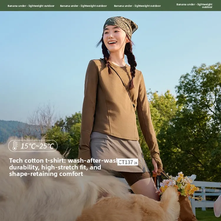 

Футболка Bananain CT37 с длинным рукавом, облегающая, черная, базовый слой, летняя, дышащая, высокоэластичная, приятная для кожи, утягивающая.