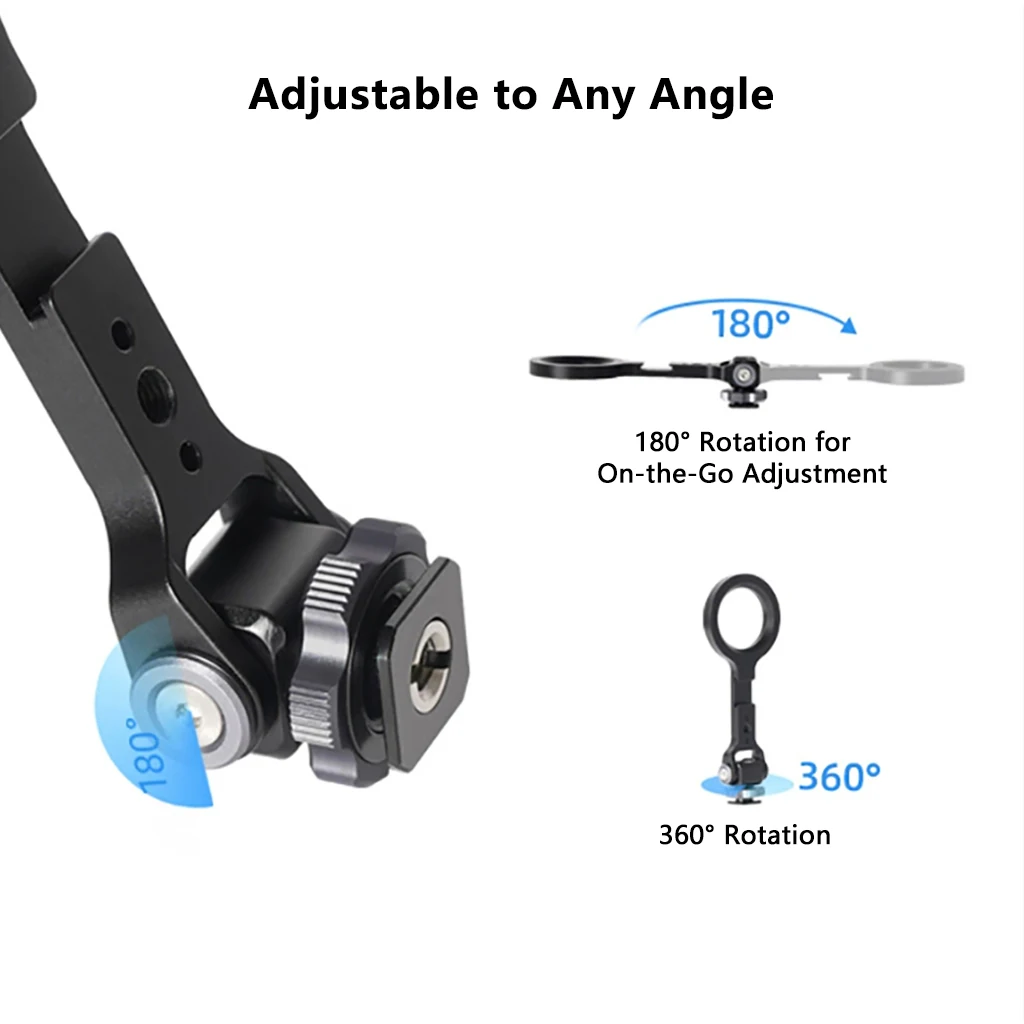 Soporte Magnético para Teléfono con Montura para Trípode MagSafe y Tornillo de 1/4 para iPhone, Teléfonos Android, Escritorio, Transmisión en Vivo y Vlogs