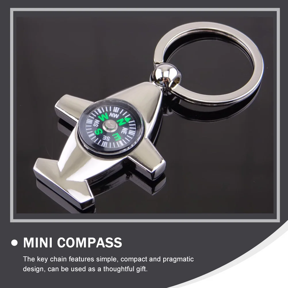 

3Pcs Compass Key Ring Mini Hanging Outdoor Zinc Alloy Pendant Portable Climbing Backpack Compass Key Chain Zinc Alloy Pendant