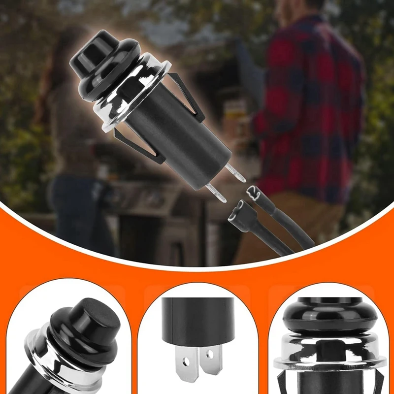 Recambio de botón de encendido de parrilla para Weber 7642/7643, Weber Spirit E/S-210, 215, 220, 310, 315, 320, 330
