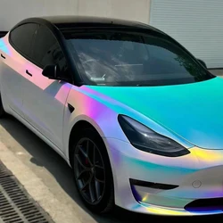 Premium Rainbow Mirror Vinyl Film Holographic Film Matte Chrome Vinyl Motorcycle Automobiles Car Styling Stickers Accessories