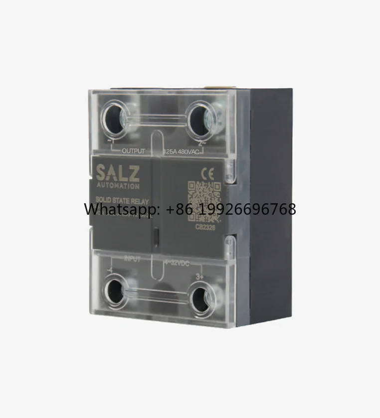 1P Solid State Relay. Series B, 125A 24-480VAC, DC4-32V Control, LED Indicator