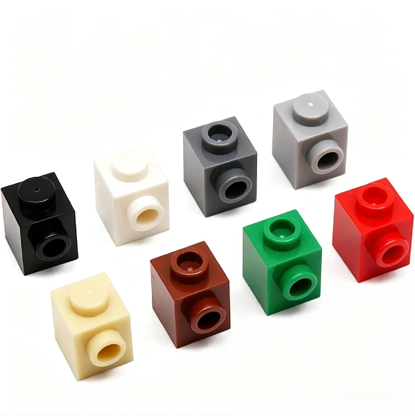 MOC Replacement Brick 1×1 Size 87087 with Side Latch Suitable for The DIY Basic Building Block Series Assembling Educational Toy