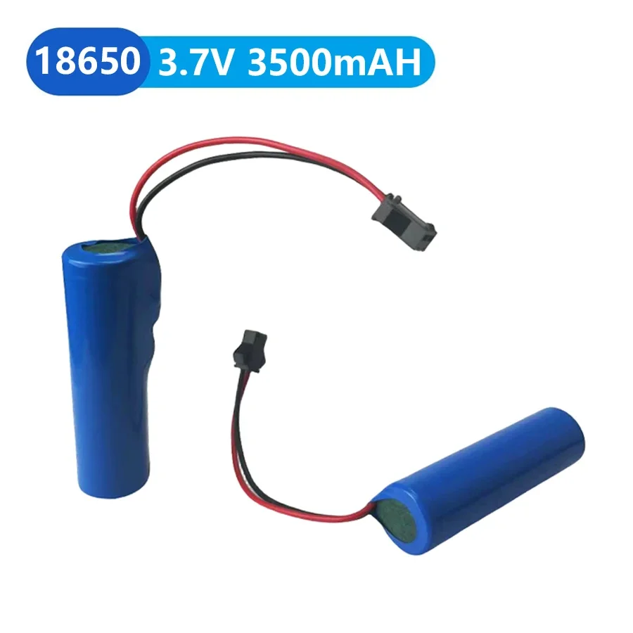 Batería recargable de iones de litio, pila de 3,7 V, 18650, 3500mAh, 18650, enchufe SM, 3,7 V