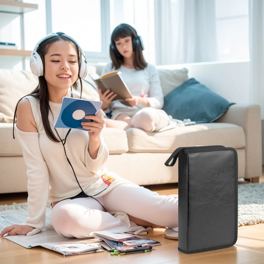 กล่องใส่ซีดีรถ80แผ่น, กล่องใส่แผ่นดิสก์ DVD ใส่กล่องจัดเก็บความจุสูงกระเป๋าใส่กระเป๋าใส่โน๊ตบุ๊คแบบพกพาใส่ CD DVD